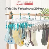 Móc Chùm Phơi Quần Áo Finley Inova FL-0129 Thiết Kế Giàn Xếp Thông Minh Gấp Gọn 29 Kẹp - Timikid