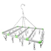 Móc chùm phơi quần áo inox 28 kẹp 98663