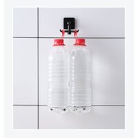 Móc dán tường - Dán kệ tủ nhà bếp - Phòng tắm - Móc treo tròn có nhiều móc con giúp treo được nhiều đồ - Màu đen - Màu trắng - Màu Đen
