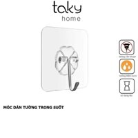 Móc Dán Tường, Móc Nhựa Trong Suốt, Móc Treo Tường Siêu Dính, Treo Đồ Dùng Gia Đình, TakyHome 2213