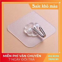 Móc dán tường trong suốt Móc treo đồ Móc dán tường 3D - Loại Trong suốt