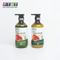 MỘC ĐÀO - Dầu gội và xả thảo dược vỏ bưởi cô đặc 500ml