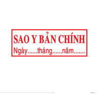 Mộc Dấu SAO Y BÁN CHÍNH HIỆU SHINY , Và Con Dấu SAO Y BẢN CHÍNH kèm ngày tháng năm hiệu SHINY - SAO Y BẢN CHÍNH và Ngày tháng năm