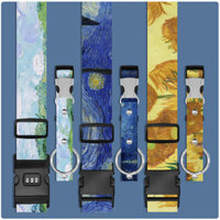 Móc di động du lịch với hành lý, vali du lịch, dây đeo cố định bên ngoài, dây treo chai nước, móc khóa Van Gogh