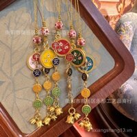 Móc điện thoại thần tài năm chiều mới, mặt dây chuyền túi hòa bình và niềm vui, trang sức mặt dây chuyền di động