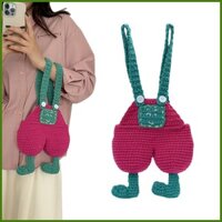 Móc Điện Thoại Ví Dây Đeo Quần Hình Dạng Túi Điện Thoại Di Động Handmade Dệt Kim Tote Túi Cầm Tay Nhỏ Cho Sạc Điện Thoại rdavn