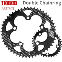 Móc Đôi 110bcd Xe Đạp Đường Bộ Hình Bầu Dục Vòng Chainring 2x 50t 35t 34t 53t 39t Sỏi Cho Sram Red Rival S350 S900 110 Bcd