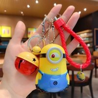 Móc gắn chìa khóa xe máy,xe đạp điện,xe máy điện hình Minion Siêu đáng yêu - Màu Đỏ