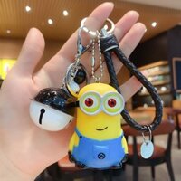 Móc gắn chìa khóa xe máy,xe đạp điện,xe máy điện hình Minion Siêu đáng yêu - Màu đen