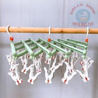 Móc gấp gọn phơi đồ cho bé (29 kẹp siêu chắc)