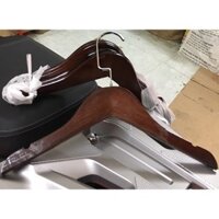 Móc Gỗ Trẻ Em 30 Chiếc GỖ NÂU Đầu Tròn Treo Quần Áo Trẻ Em