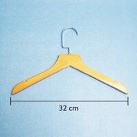 móc gỗ treo áo váy trẻ em nâu vàng 20c=260k