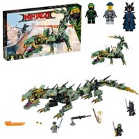 Moc Green Ninja Mech Dragon Khối xây dựng (540 + / CÁI) Dragon Warriors Lloyd Garmadon Sáng tạo lắp ráp Mô hình bé trai Quà tặng
