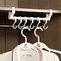 Móc kẹp bên trong cửa tủ, móc treo di động, vách ngăn tủ quần áo, giá treo đảo ngược, móc tổ chức lưu trữ đồ dùng nhà bếp