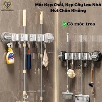 Móc Kẹp Chổi, Móc Treo Cây Lau Nhà Cao Cấp Hút Chân Không , Giá Móc Treo Đồ Đa Năng Chịu Lực Tốt