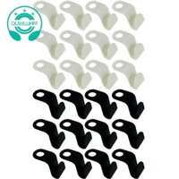 Móc kết nối quần áo Móc treo màu đen trắng Móc nhựa chắc chắn cho móc treo Tiết kiệm không gian