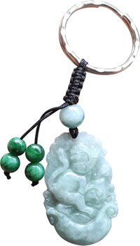 Moc Khoa 12 Con Giap Đá Cẩm Thạch Tuổi Thân Ngọc Quý Gemstones MK19