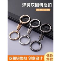 Móc khóa 2024 mới mùa xuân móc khóa đôi vòng treo eo cao cấp móc khóa xe điện