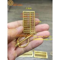 Móc khóa bàn tính bằng đồng phong thủy đủ cỡ