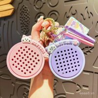 Móc khóa bảng vẽ bóng thép từ tính hình mèo sáng tạo giảm căng thẳng, móc khóa hoạt hình dễ thương, thiết thực, mặt dây chuyền ba lô cho trẻ em
