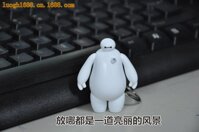 Móc khóa BAYMAX trắng phát sáng