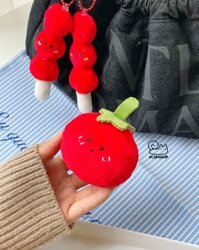 Móc khóa bông Cà chua (7,5cm)