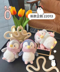 Móc Khóa Bông Chim Cánh Cụt - 1 Cái