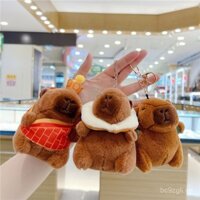 Móc khóa búp bê Capybara phong cách Phật giáo thời thượng và phổ biến, đồ chơi máy vuốt, trang trí treo