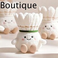 Móc khóa búp bê cầu lông, Đồ chơi sang trọng hoạt hình sáng tạo, Quà tặng trang trí xe hơi Kawaii mềm mại