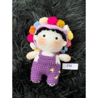 Móc khóa búp bê Handmade đan len tay