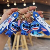 Móc khóa búp bê hoạt hình Stitch dễ thương, móc khóa xe hơi, quà tặng cặp đôi bạn thân, máy vuốt tóc bán buôn