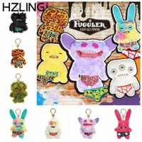 Móc khóa búp bê răng xấu xí HZLING, Móc khóa đồ chơi sang trọng / PP Cotton 12CM, Trang trí túi búp bê nhồi bông Kawaii