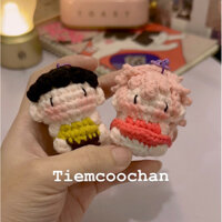 móc khoá cặp đôi ponyo bằng len xinh xắn bằng len (tiemcoochan)