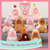 Móc khoá Capybara mũi dây -  Chuột lang nước nhồi bông đáng yêu - móc khoá balo, chìa khoá