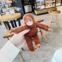 Móc khóa chìa khóa đồ chơi treo túi xách khỉ con dễ thương thú nhồi bông gấu bông búp bê vải khỉ đột