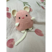 Móc khoá chú chuột xinh, handmade móc len