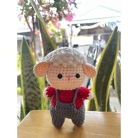 Móc khoá chú cừu vui vẻ. handmade. milk cotton