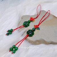 Móc khoá cỏ bốn lá cẩm thach