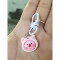 móc khóa cute hình con heo hồng