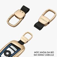 Móc Khóa Da Bò CABULE Cao Cấp, Móc Chìa Khóa Đa Năng Thiết Kế Thanh Lịch, Sang Trọng - vàng