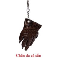 Móc khóa da cá sấu màu nâu đất HJ8211-16-19-72-86 - Nâu đất - Móng chân