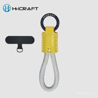 Móc khóa da handmade đơn giản unisex dây đeo điện thoại cao cấp chống thất lạc xe móc khóa đa chức năng có hàng