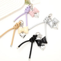 Móc khóa da hình trái tim mới bán chạy, mặt dây chuyền thời trang đa năng, dây đeo điện thoại, phụ kiện charm túi