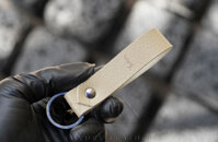 Móc Khóa Da LEALUX KEYCHAIN 1 - WHITESMOKE