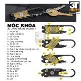 Móc khóa đa năng CMON TOOLS 20 chức năng trong 1 (đen)