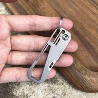 Móc khóa đa năng titanium có lưỡi rọc giấy EDC M2