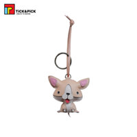 Móc Khóa Da Thủ Công TICK & PICK Túi Xách, Balo, Chìa Khóa Thiết Kế Thú Bông Dễ Thương Hình Chó Chihuahua