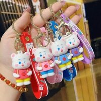 Móc Khóa Dây Gấu Mang Balo Cute PVN1375