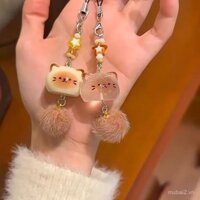 Móc khóa điện thoại hình hoạt hình dễ thương, dây chuyền điện thoại, móc khóa túi, mặt dây chuyền bạn thân sinh viên, trang trí cặp đôi trái tim nữ tính