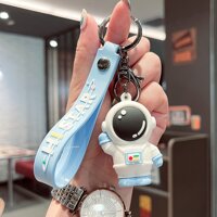 Móc khóa đôi Phi Hành Gia HI STAR dây đeo xe máy balo điện thoại dây mềm cute -A74 - Xanh - Hi Star